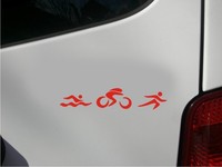Triathlon Aufkleber,Sticker,Decal, in versch. Größen und Farben, Bike, Rennrad