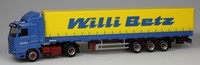Willi Betz - Scania R143 M400 mit Sattelauflieger (01753) mit Kennzeichen  
