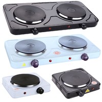 Elektrische Doppel Kochplatte Kochfeld Herdplatte Campingkocher Camping Kocher