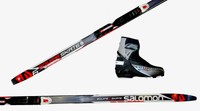 Skating  Langlaufski Set Salomon Equipe 6 inkl. Schuh und Pilot Bdg 2014