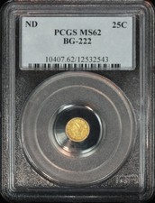 No Date 25C Bg-222 Pcgsms62 - 12532543