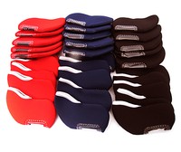 1 x Eisen Schlägerhaube Genäht Neoprene mit Fenster schwarz/Rot oder Blau "NEU"