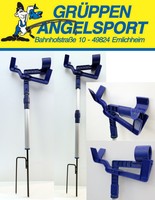 2 x Sänger Rutenhalter Rutenständer Erdspeer Rutenauflage Erdspieß teleskopisch