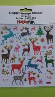 Scrapbook Kartenschmuck Kartenaufleger Sticker Hirsch Weihnachten