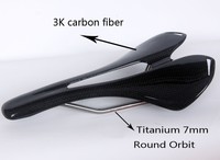 Radfahren Straßen Fahrrad 3k Carbon Fahrradsattel Titan Schienen 160 ±10g