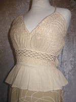 Hammer Wickel-Maxirock+ Häkel-Top Hippie~Boho~Urlaub~Strand Gr S M 38 TOP