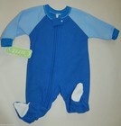 BLANKET SLEEER Pajamas CURITY Flame Resistant DOT Gripper Feet BLUE 12 Months