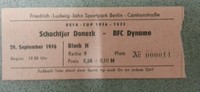 Ticket  квиток  BFC Dynamo Berlin Шахтар Донецьк EC 76 DDR Україна CCCP Ukraine