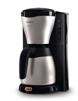 Philips HD7546/20 Gaia Filter-Kaffeemaschine mit Thermoskanne, schwarz/metall