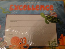 Classroom Reward Certificates (15). Various designs. Free shipping!