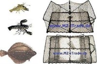 1x Krebskorb Krebsreuse Crab basket flatfish basket Plattfischkorb ca 65x50x25cm