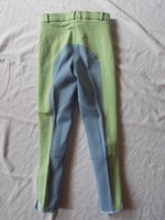 Reithose für Kinder Gr. 134 hellgrün hellblau