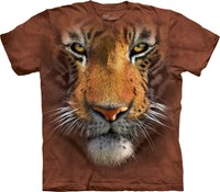 The Mountain Unisex Erwachsen Tiger Face Big Cats T Shirt