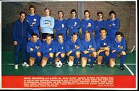 Hertha Zehlendorf--Mannschaftsfoto--Fussball--Zeitungsausschnitt von 1967-rot-