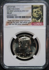 2016-P 50C - Ngc Ms67 - Kennedy Half Dollar - Early Releases