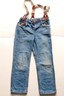 Boys Size 120 5/6 Hanna Andersson Suspender JEANS