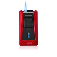 Colibri Feuerzeug Stealth I - 1er Jet - Rot Metallic / Schwarz