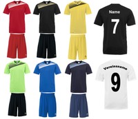 10er Uhlsport Liga 2.0 Trikotsatz Set Gr.: 128-164 inkl. Rückenflock Verein + NR
