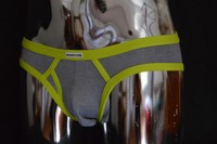 MANSTORE M425 - RETRO BRIEF GREY LIMO Gr. M