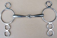 Pessoa Gebiss gebrochen 4 Ringe aus Edelstahl Größe 14,5 cm