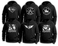 Superman hoody Casual Gym Wear bodybuilding workout training clothes top hoodie