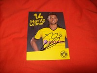 Borussia Dortmund, Moritz Leitner SIGNIERTE!!! Autogrammkarte 2015/2016, 15/16