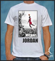 T-SHIRT 018 JORDAN BASKETBALL NBA BASKETBALL T-SHIRT SPORT SPORT SIL Db001