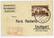 Greece (Samos) 1913 Genuine Use of Stamps # N87 Registered Cover