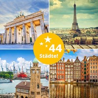 3 Tage LUXUS Kurzurlaub Hamburg, Berlin, München, Dresden, Prag, Wien, Paris uvm