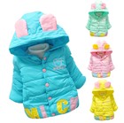 Toddler Baby Girl Kid Warm Cartoon Hooded Coat Puffer Jacket Snowsuit Outwear