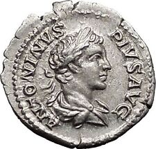 CARACALLA 201AD Rome mint Silver Ancient Roman Coin Nike Victory Cult i55433