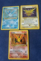 Pokemon Karten Arktos 1. Edition, Zapdos, Lavados holo Fossil