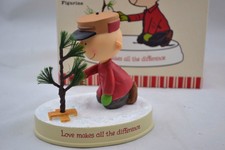 Hallmark Peanuts " Love Makes All The Difference " Charlie Brown with Xmas tree.