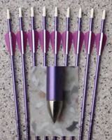 9er-Set Alu-Pfeile "EASTON JAZZ" 1413, 1716-1916 mit EP-16 Befiederung (45mm)