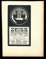 Zeiss--Feldstecher-Carl Zeiss Jena--Werbung von 1910