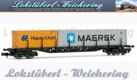 Arnold HN6118  Containertragwagen, Bauart Sgjs716, beladen, Ep. V