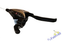 Shimano Schaltbremshebel ST-EF 65 4-Finger 7-fach rechts C./ V-Brake silb./schw.