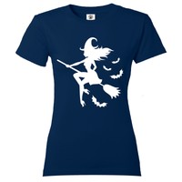 Women's "B'Witched" Wiccan goth Halloween magic supernatural design T Shirt