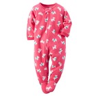 Carters Girls' 1-Piece Fleece PJs - Scottie Dogs on Pink NWT footie pajamas