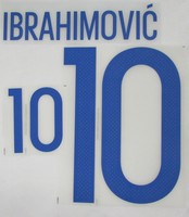 Aktuell Schweden Sweden Ibrahimovic Flock für adidas Home Trikot EM 2016-WM 2018