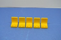 LEGO 5 x Sitze Sitz 2x2 gelb | yellow chairs (4079)