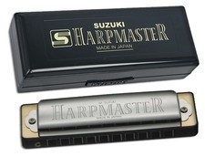 SUZUKI Mr-200-F# Harpmaster 10 Hole Diatonic Harmonica  Key of F#-Ships from USA