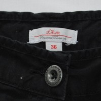 s.Oliver 3/4 Hose schwarz 36 Caprihose neu ohne Etikett