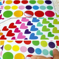 6 Stück Regenbogen-Aufkleber Tagebuch Planner Journal Scrapbook Alben Foto DIY