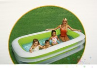 Intex Swimming Pool Planschbecken Schwimmbecken 262x175x56cm Family Pool Grün 