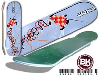 Black Knight Skateboard Series#3 grey blue/orange Size 7,5