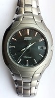 GENTS CITIZEN ECO-DRIVE E111 S049610 Titanium Mens Date Watch