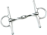 Knebeltrense Schenkeltrense NO.62 Edelstahl doppelt gebrochen  gedreht 12,5cm   