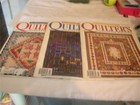 CRAFT LOT OF 3 QUILTERS NEWSLETTER MAGAZINES QUILT PATTERNS SET A 10