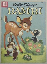 BAMBI #3 WALT DISNEY'S - VG/FN - Dell, 1956